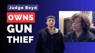 Judge Boyd OWNS COCKY GUN Thief [upl. by Elleahcim257]