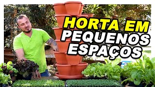 COMO CULTIVAR HORTA EM PEQUENOS ESPAÇOS  Dica para Casas e Apartamentos  Murilo Soares [upl. by Suhpesoj]