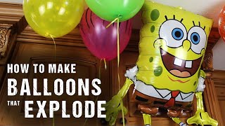 How To Make Balloons That Explode [upl. by Fawnia]