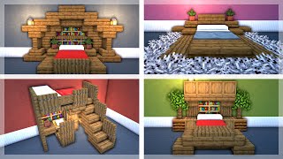 10 AWESOME Bed Designs for Your Minecraft Bedroom [upl. by Ilyak625]