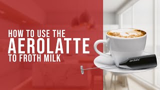 How To Use the AeroLatte To Froth Milk [upl. by Eudocia]