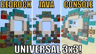 The BEST 3x3 Piston Door In Minecraft JavaBedrockConsole [upl. by Ydnyl589]