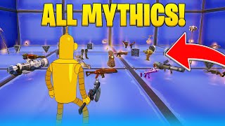 OG MYTHIC ITEMS in Fortnite Creative MAP CODE Vaulted Items [upl. by Whitson]