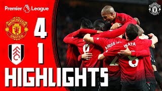 Highlights  Manchester United 41 Fulham  Premier League [upl. by Dnomad]