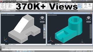 AutoCAD 3D Basics Training Exercises  1 of 3 [upl. by Anoerb533]