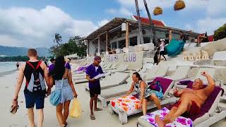 CHAWENG Beach Walking Tour In Koh Samui Thailand [upl. by Bonnee]