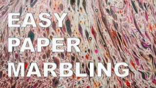 Paper Marbling Tutorial Fun and Easy [upl. by Neivad]