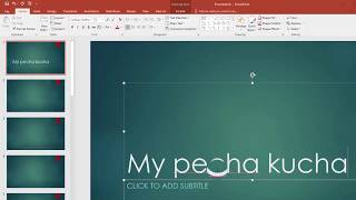 Making a Pecha Kucha on PC with PowerPoint [upl. by Erdnaid]