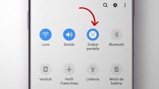 Como activar la opción Grabar pantalla en Samsung [upl. by Stanly]