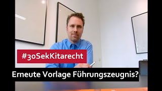 30SekKitarecht Folge 6 Wann erneute Vorlage des Führungszeugnis [upl. by Tserof]