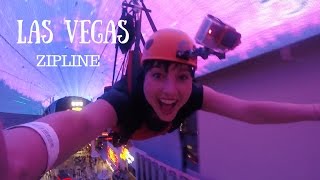 Downtown Las Vegas Zipline  Slotzilla [upl. by Germano]