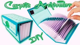 Carpeta Archivadora Scrapbook carft Diy  Folder o Caja archivador [upl. by Enyak950]