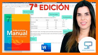 🟠 Crear TABLAS según NORMAS APA 7ma séptima edición en Word [upl. by Jumbala]