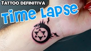 Time Lapse  Self Tattoo Ouroboros [upl. by Eiraminot]