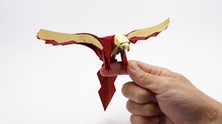 ORIGAMI PHOENIX Jo Nakashima  Fawkes the Phoenix [upl. by Anawait]