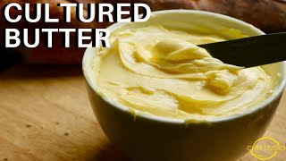 How to Make Cultured Butter at Home  Chef Studio Basics [upl. by Onitram]