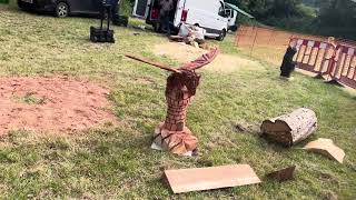 A fabulous range of wooden sculpture at Caerleon festival 2024 [upl. by Nirol]