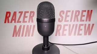 Razer Seiren Mini Mic Review  Test Compared to Seiren X Snowball NTUSB Mini Yeti Nano [upl. by Anahsar851]