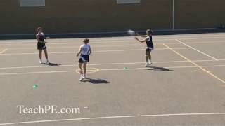 Netball  Attacking Movement  Double Dodge [upl. by Ul]