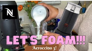 How To Foam Milk With Aeroccino 3 Make Coffee With Foam Tips amp Tricks  Easy Foamed Latte Recipe [upl. by Pengelly]