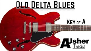 Old Delta Blues in A major  Guitar Backing Track [upl. by Angrist]