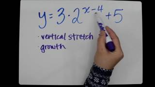 Transformations of Exponential Functions Tutorial [upl. by Michaud]