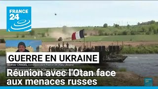 Guerre en Ukraine  réunion avec lOtan face aux menaces russes • FRANCE 24 [upl. by Hyman]