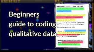 Beginners guide to coding qualitative data [upl. by Lesser247]