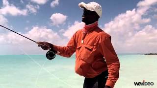 Double Haul Fly Cast  Capt Shawn Leadon  Bahamas Bonefishing  Andros Island Bonefish Club [upl. by Adlay]