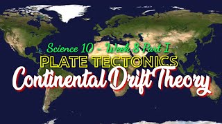 CONTINENTAL DRIFT THEORY  SCIENCE 10  Week 8 Part I [upl. by Eanar251]