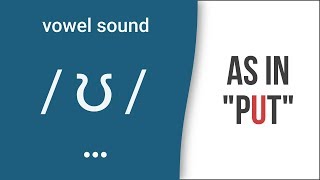 Vowel Sound  ʊ  as in quotputquot  American English Pronunciation [upl. by Aztirak]