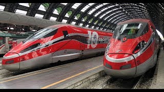 Trenitalia Frecciarossa Train in Italy  First amp Business Classes  Venice to Milan [upl. by Lotty505]