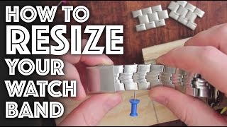 How to Resize  Adjust a Watch Band [upl. by Laet134]