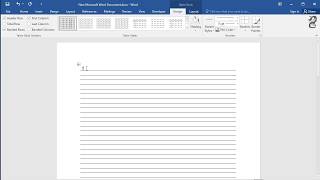 How to create lined paper in Word [upl. by Laud837]