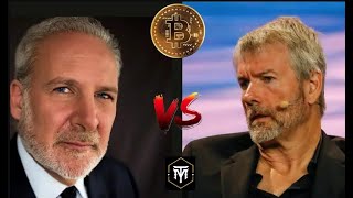 Bitcoin Battle Saylor vs Schiff Whos Right [upl. by Shanley]