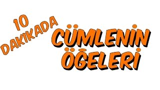 10dkda CÜMLENİN ÖĞELERİ [upl. by Harald844]