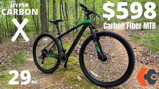 598 Hyper Carbon X 29er Carbon Fiber Mountain Bike from Walmart [upl. by Hayouqes]