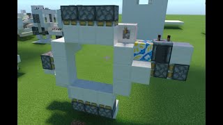 The Easiest 3x3 Piston Door Tutorial for Minecraft Bedrock Works on Java [upl. by Reffinej530]