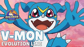 Vmon Veemon Evolution Line [upl. by Elohcin694]