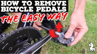 How To Remove Bicycle Pedals  The EASY Way [upl. by Sito]