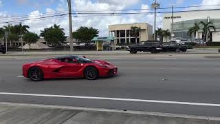 Ferrari LaFerrari acceleration sound in Palm Beach Florida [upl. by Anasor453]