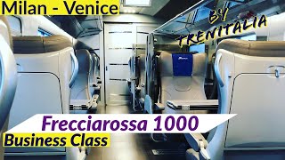 Italys Red Arrow Frecciarossa 1000 in Business Class  Milan to Venice [upl. by Adnirol]