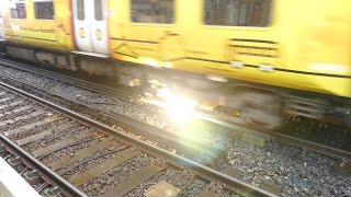 Merseyrail 507 009 making arcs at Birkdale station [upl. by Zoba]