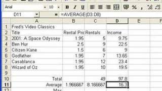 Microsoft Excel Tutorial for Beginners 4  Functions Formulas [upl. by Artined]