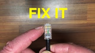 How to replace an RJ45 ethernet connector plug yourself [upl. by Steen]