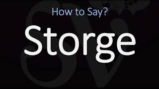 How to Pronounce Storge CORRECTLY LOVE Meaning amp Pronunciation [upl. by Efrem]