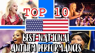 Top 10 Best National Anthem Performances EVER 2020 [upl. by Nivej]