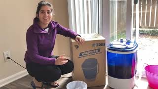 Mini portable washing machine review [upl. by Leddy]