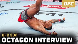 Jailton Almeida Octagon Interview  UFC 302 [upl. by Ginny]