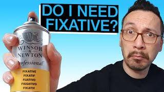 How to use fixative spray  DOs and DONTs [upl. by Dinnie]